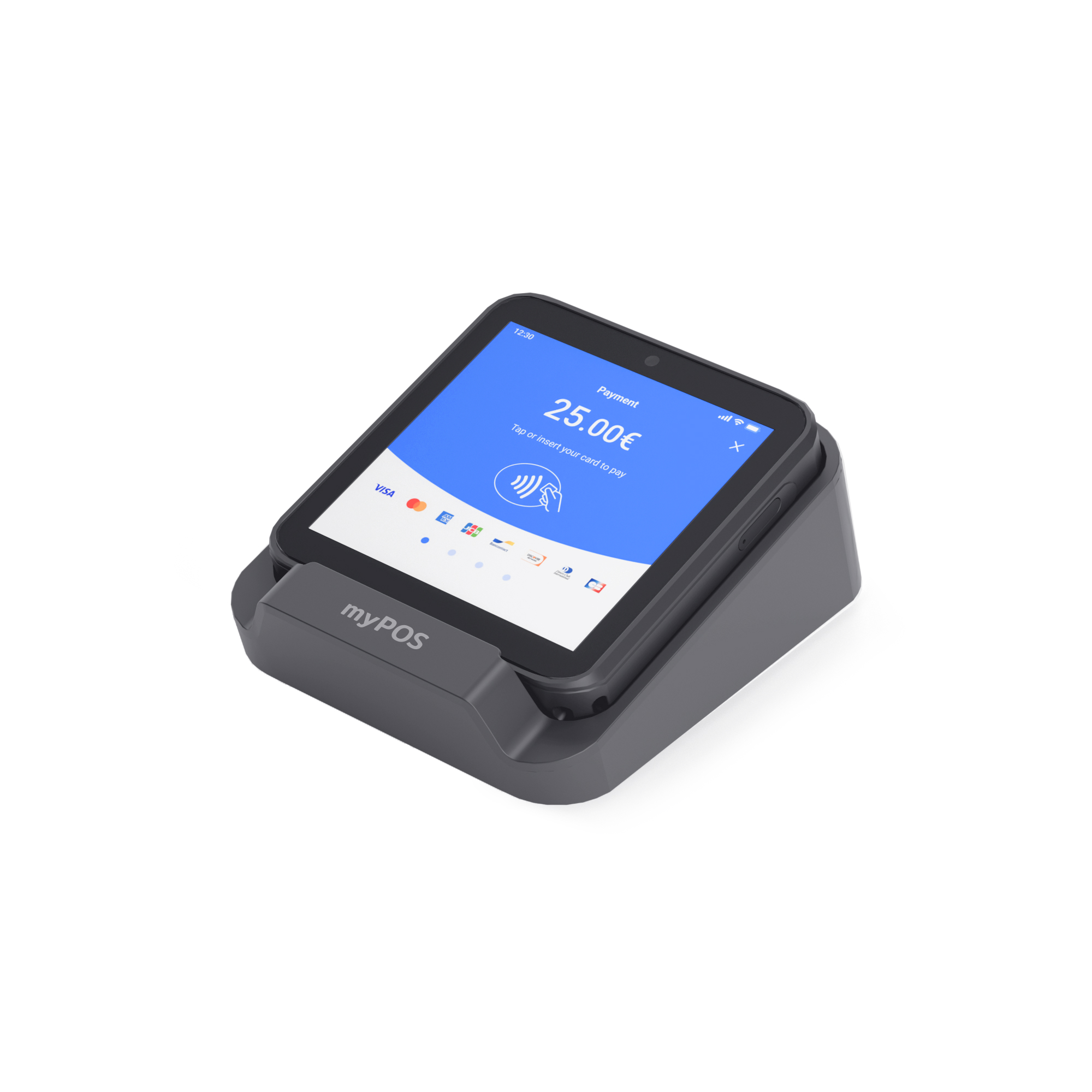 mypos-flex-4g-mobiel-pinapparaat-balieopstelling-zwart - Pin Centrale